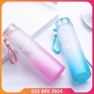 Hello Summer Water Bottle - Glass Water Bottle 400ml