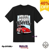 Volks WAGEN BEETLE VINTAGE T SHIRT (UNISEX TEE) / TSHIRT VOLKS WAGEN BEETLE BASIC KAOS