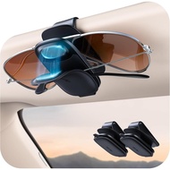 2025 Upgrade Magnetic Sunglasses Holder for Car Visor 2 Pack [One Hand Operation & Scratch Proof], N