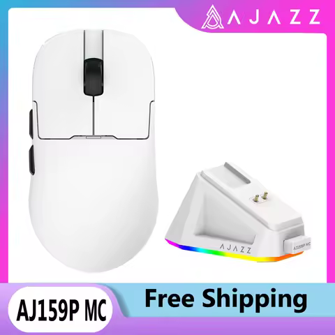 AJAZZ AJ159P MC Tri-mode Wired BT Wireless Gaming Mouse with Magnetic Charging Base Max 12000DPI Gam