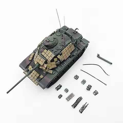 1/72 Scale M60 Compound Reaction Armored Amphibious Wastewater Plastic Tank Model Nato Tri-color Gun