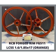 ORI RCB FORGED RIM FG511 LC5S 1.6/1.85x17 BLACK / ORANGE / BLUE / GOLD