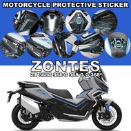 Motorcycle Modified Carbon Fiber Protective Sticker Latte Art Full Vehicle Sticker FOR ZONTES ZT 368
