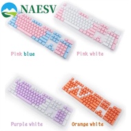 NAESV Keyboard Keycap Keyboard Replacement 104Pcs Mechanical Keyboard 61/ 87 104/108 Colorful Blank 