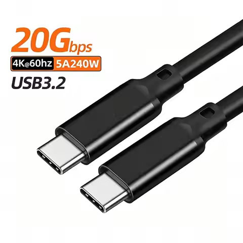 Ultra-high speed USB3.2 Gen2 Usb3 2 Gen2x2 Cable PD 240W USB C To Type C 15cm Short 5m 5Gbps Data Ca