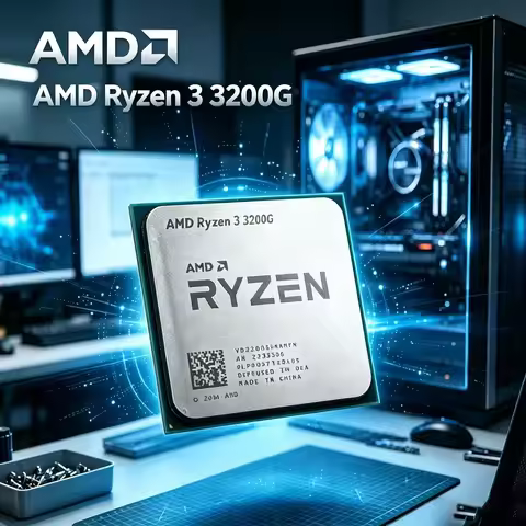 AMD Ryzen 3 3200G AM4 Office APU 4C4T Vega 8 Integrated Graphics Support A520 B350 Motherboards With