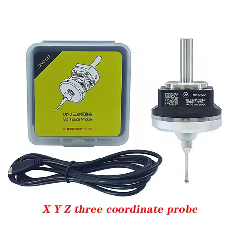 latest upgrade V6 CNC anti-roll 3D probe edge finder CNC probe compatible with mach3 and grbl 4mm 6m