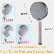3 Modes Stainless Steel 304 High Turbo Pressure Shower Head Bathroom Powerful Energy Water Saving filter