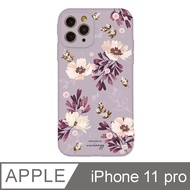 iPhone 11 Pro 5.8吋 wwiinngg粉紫花茶全包抗污iPhone手機殼