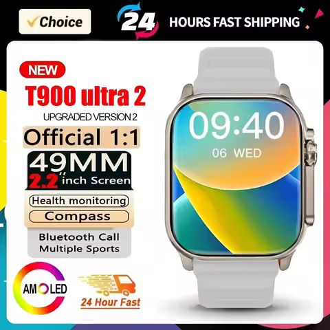2025 Original T900 Ultra 2 Smart Watch 49mm Men Women Bluetooth Call Music Game Wireless Charging NF