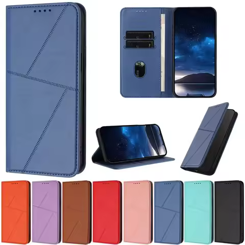 Magnetic Card Slots Leather Case For Xiaomi Poco F7 Ultra F6 X7 X6 M6 Pro 5G Redmi Note 14 Pro Plus 
