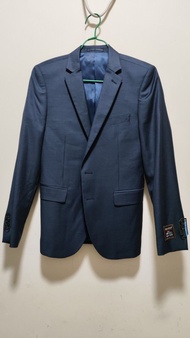 全新 一折G2000 Drago Super 120's 藍色羊毛西裝外套 44碼 men blue wool suit blazer