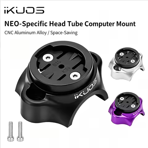 Dual Screw Alloy Headset Cap Bicycle Computer Bracket Holder With Gaskets Compatible Garmin Bryton W