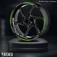 Motorcycle Reflective Wheels Sticker Hub Decals Rim Stripe Decorative Tape Waterproof Accessory For 