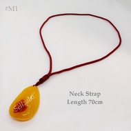 #K1 Big Pendant + Red Neck Strap Necklace Wear Accessories Aksesori Rantai Leher Loket Mens Guys Boy