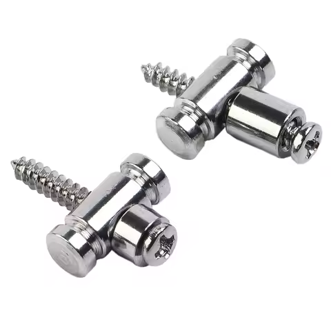 2Pcs Guitar Roller String Trees Retainer With Screws For Electric Guitars Parts Silvery/Black/Gold G