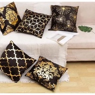 Pillow Cushion Sofa Premium Black Gold Series 45x45 - Sofa Cushion Cover 45 X 45