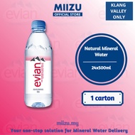 Evian Natural Mineral Water 24x500ml