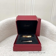 (Pre-loved) Cartier Love Bracelet with 4 Diamonds in 18K Rose Gold Size 16