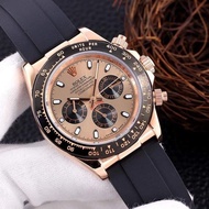 Rolex Daytona silicone belt night glow jam tangan Lelaki Automatik men's automatic watches 42mm diam