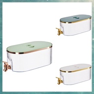 (RIHK) Refrigerator Drink Dispenser with Spigot Leakproof Plastic Water Container Cooling Beverage D