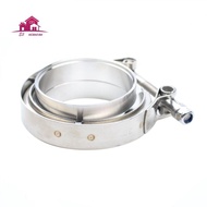 Universal Exhaust Flange, V-Shaped Clamp, V-Band Clamp 3 Inch V Turbo Exhaust Kit for SS304 3 Accessories