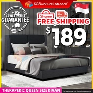 【READY STOCK, DELIVER from JB】𝐒𝐆𝐅𝐔𝐑𝐍𝐈𝐓𝐔𝐑𝐄𝐋𝐀𝐁™: THERAPEDIC Queen Size Divan Queen bed Frame Katil Queen Murah Bedding