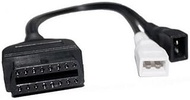 Skycityworld 2 X 2Pin to 16Pin OBD2 Connector Conversion Auto Car Diagnostic Cable for Audi, for Vol