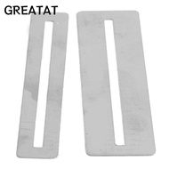 GREATAT 3Sets Guitar Fret Guard, Silver Color 7.8cm Size Fret Wrap, Professional Steel Fret Protecto