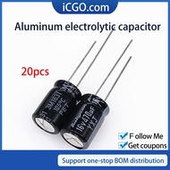 20pcs 10*13 aluminum electrolytic capacitor  6.8UF 10UF 15UF 400V Electrolytic Capacitor assortment