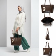 Elysia Leather Bag Totebag Jingjing Shoulderbag Thick Synthetic Material PU Leather Size 38x10x26 Cm