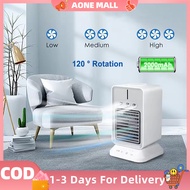 Mini Air Cooler Portable Aircon USB Rechargeable Mini Air Conditioner Fan For Home Desktop Small Car Mobile Air Cooler Fan With Humidifier Cooling Fan
