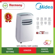 (Ready Stock) MIDEA 1.0hp Portable Aircond MPF-09CRN1 (White) Air Conditioner Aircond Midah Alih 移动型冷气机