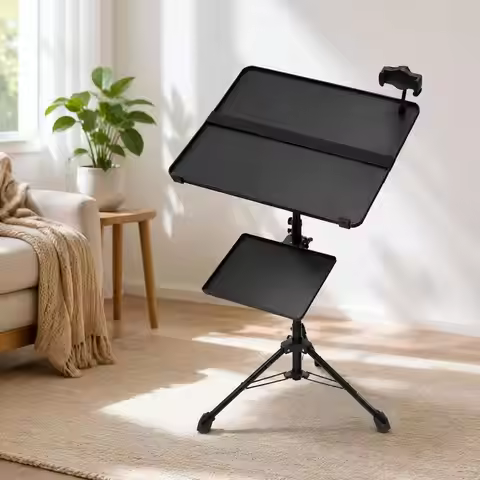 Projector Stand with Wheels Laptop Stand Tripod, Height Adjustable from 795 to 1710 mm, Projector Tr