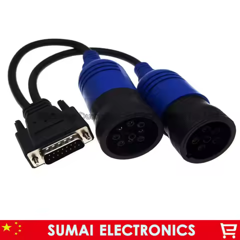 PN 405048 6Pin and 9Pin Y Deutsch adapter,DB15-J1939 adapter for Cummins NEXIQ 125032 USB Link Diese