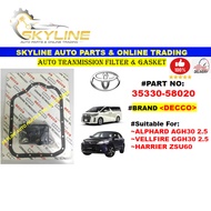 35330-58020 Toyota Alphard AGH30 2.5 / Vellfire GGH30 2.5 / Harrier ZSU60 Auto Tranmission Filter