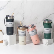 Tyeso Tumbler Stainless Steel Insulated Vacuum Thermos Coffee Mug Water Bottle Handle 550ML 710ML