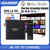 Smart TV Q96 L2 +Channels 2025 5G  4K+Bluetooth