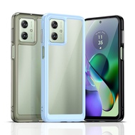 Colorful Transparent TPU Case For Motorola Moto G54 G14 Case For Moto G54 Power G64 G84 Cover Clear 