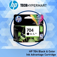 HP 704 Black & Color Ink Advantage Original Ink Cartridge(Printer 2010 , 2060)