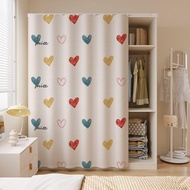 Preferred Special Sale🎉Curtain Curtain Cabinet Curtain Perforation-Free Door Curtain Wardrobe Curtai