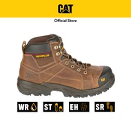 Caterpillar Men's Crossrail Steel Toe Waterproof Work Boot - Dark Beige Brown (P90202) | Safety Shoe