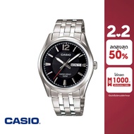 CASIO นาฬิกาข้อมือ CASIO รุ่น MTP-1335D-1AVDF วัสดุสเตนเลสสตีล สีดำ