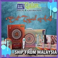 My Qalam Al Quran Digital Model Al Mauiz Saiz A4 Lengkap Dengan Doa, Haji dan Iqra Dengan Pen Digita