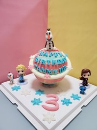 Elsa frozen 扑扑蛋糕 生日蛋糕