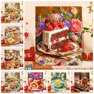 Sawg-stretched frame-32*40/40*50cm/50-60cm- Color by number painting FEEDING COUNTER frame, brush, p