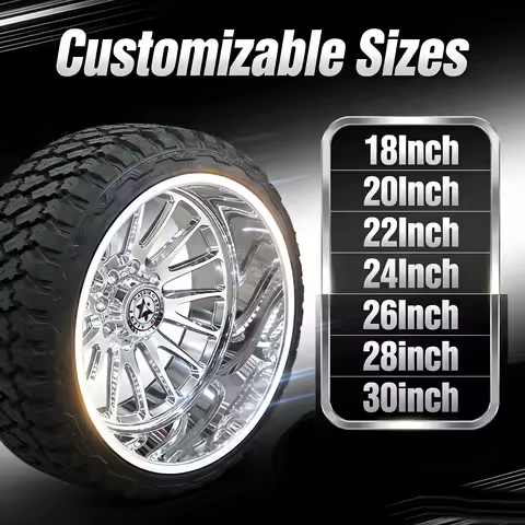 Truck Deep Dish 4 Pieces Custom Aluminum Alloy Forged Wheels 22x12 24x12 26x12 8x170 8x180