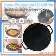 Grill Plate Diameter 34/ 40cm BBQ Grill Pan Korean Flat Non-Stick Grill Pan Non-Stick Grill Pan/ BBQ