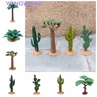 YONGWANG Artificial Plant Cactus, Plastic DIY Crafts Artificial Tree Model, Green Plant Model Cute R