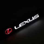 Car Sticker ABS Chrome Front Hood Grille Emblem LED Decorative Lights For Lexus IS200 IS250 IS300 CT